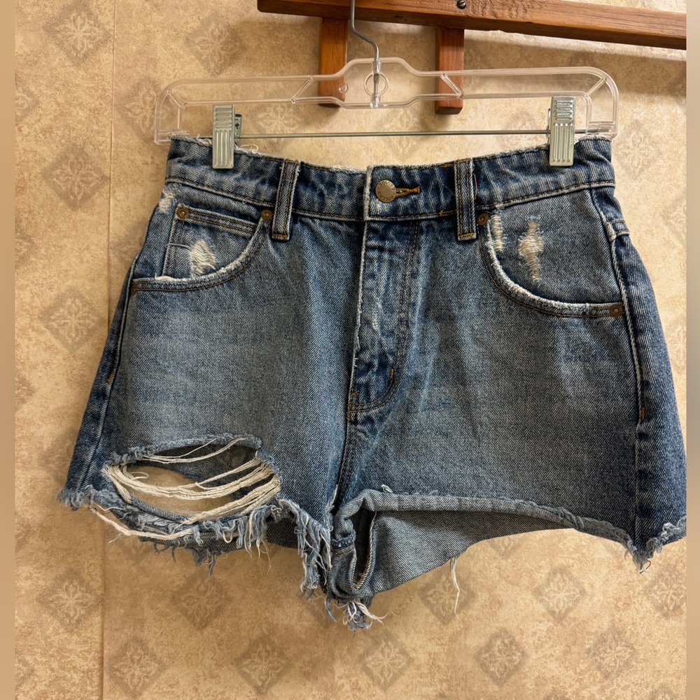 Rolla’s Dusters High Rise Slim Jean Shorts Size 25